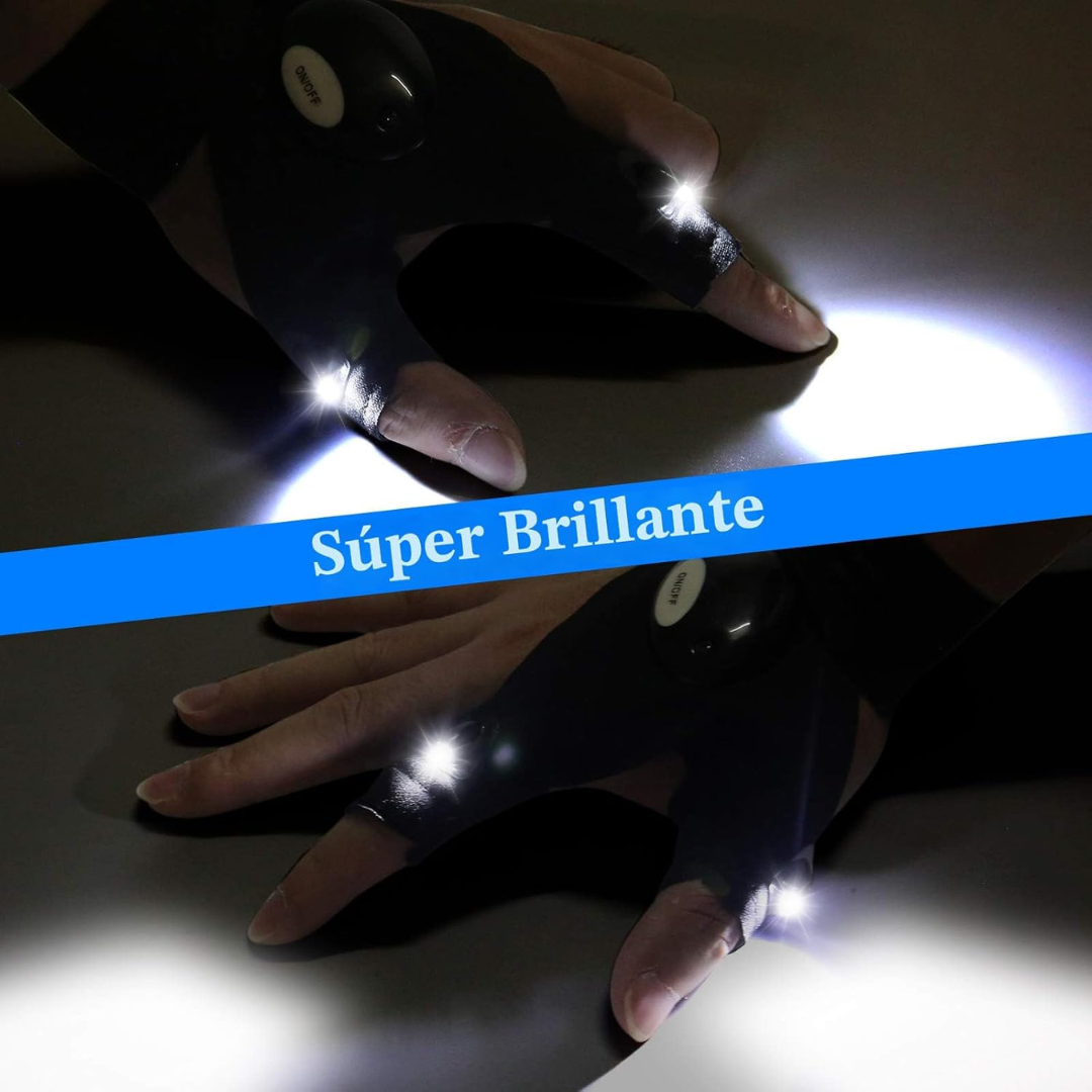 Guantes con linterna LED